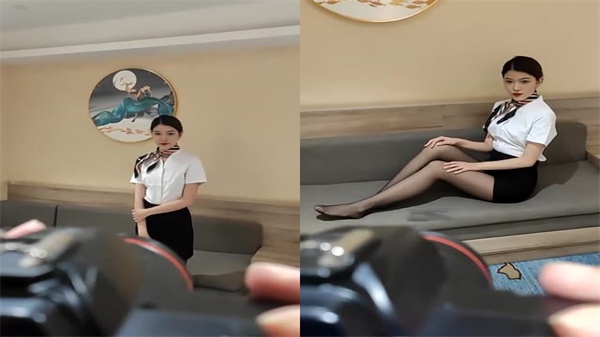 空姐制服爆操现场 气质模特被狂干内射实录