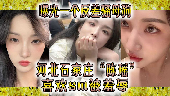 河北石家庄极品反差骚母狗陈瑶：SM调教狂潮，被羞辱到湿透高潮
